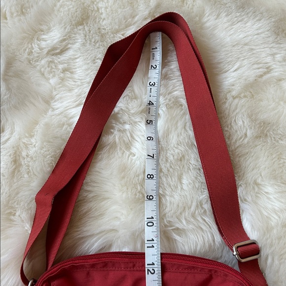 Baggallini Orange Canvas Crossbody/Shoulder Bag Silver Accents - Picture 10 of 11